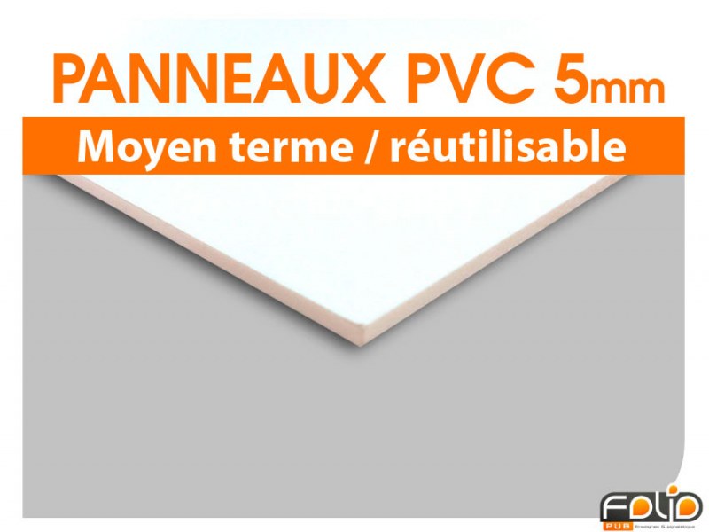 R servez votre Panneau de chantier PVC 5mm  Foliopub